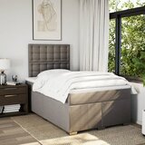  Krevet s oprugama i madracem smeđesivi 120 x 190 cm od tkanine | shoptok.hr