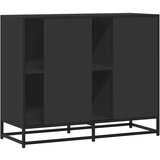 vidaXL Komoda crna 92x35x76 cm od konstruiranog drva | shoptok.hr