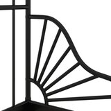  Produživi okvir za krevet crni metalni 80 x 130/200 cm | shoptok.hr
