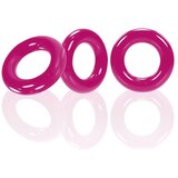 Oxballs willy rings 3-pack cockrings hot pink Cene