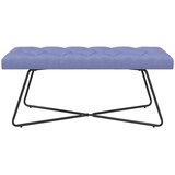  Klupa s gumbastim tkanjem Traper plava 110 x 40 x 46 cm Tkanina | shoptok.hr