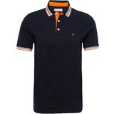 Jack & Jones Majica 'PAULOS' mandarina / črna / bela | Shoptok.si