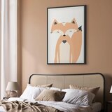  Slika - Happy Fox (1 Part) Vertical 80x120 U crnom drvenom okviru | shoptok.hr