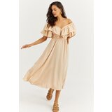 Cool & Sexy Women's Vanilla Front Back V Ruffle Dress KS113 | shoptok.hr