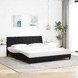 vidaXL Posteljni okvir brez vzmetnice črn 180x200 cm blago Cene