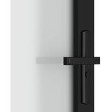  Unutarnja vrata 93 x 201,5 cm crna od mat stakla i aluminija | shoptok.hr