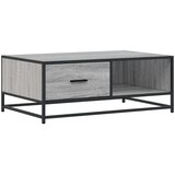 vidaXL Klubska mizica siva sonoma 90x57x35 cm inženirski les in kovina | Shoptok.si