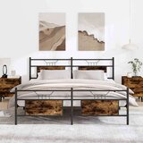 Metalni okvir kreveta bez madraca boja hrasta 183x213 cm | shoptok.hr