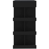 vidaXL Barska miza s policami črna 100x50x101,5 cm iverna plošča | Shoptok.si