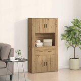  Highboard hrast artisan 80 x 33 x 150 cm Konstruirano drvo Cijene