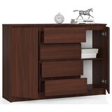 AKORD Komoda, 2 Vrata In 4 Predali, Wenge, (5000332069) | Shoptok.si