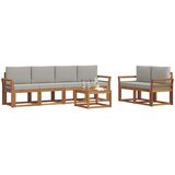  Set vanjskih sofa 7 kom. Prirodna i svijetlo siva | shoptok.hr