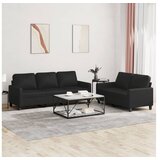 vidaXL 2-dijelni set sofa s jastucima crni od umjetne kože Cijene