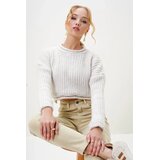 Trend Alacati Stili ženska bluza dugih rukava Alc-X13135, okrugli izrez, bela | Eponuda.com