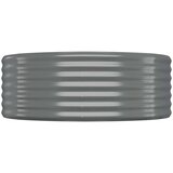  Povišena vrtna gredica od čelika 507x100x36 cm sivi | shoptok.hr