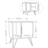 Livetastic Nočna Omarica Glynn, Barva Hrasta | Shoptok.si