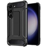 Onasi silikonski ovitek carbon armor za samsung galaxy S23 5G - črn | Shoptok.si