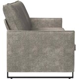 SOFA za 3 osobe Svjetlosiva 220 x 81 x 82 cm Umjetni sued Slike