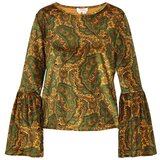 usha FESTIVAL Bluza rumena / zelena / kaki | Shoptok.si