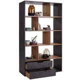 CARRYHOME predelna stena 110/185/32 cm siva, barve hrasta | Shoptok.si