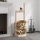 vidaXL Držalo za polena 33,5x30x110 cm trdna borovina, (21036162) | Shoptok.si