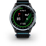 Garmin golf GPS sat za juniore Approach J1, plavi aluminijski okvir, remen crne/azurne boje | shoptok.hr