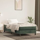  Madrac s oprugama srednje tvrdoće tamnozeleni 90x210x20 cm baršunasti | shoptok.hr