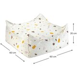 Wigiwama Bijela vreća za bebe od bouclé tkanine/od šenila Terrazzo Square – | shoptok.hr