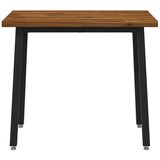  90 x 55 x 75 cm Čvrsto drvo akacije Prirodna i crna Pravokutni - Prirodna i crna 90 x 55 x 75 cm Četvrtasto | shoptok.hr