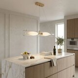 Toolight viseća stropna LED svjetiljka G152-2CP 58 cm, zlatna, 20 W, 4000K | shoptok.hr