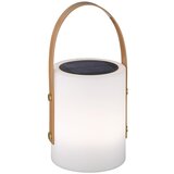 Fischer & Honsel Bela/rjava LED namizna svetilka (višina 34 cm) Bari – Cene