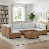  7 kom. Ratan Lounge Set s Jastucima GENDT Prirodni ratan | shoptok.hr