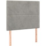 Maison Chic Posteljno vzglavje - Vzglavna omarica 2 kosa svetlo sivo 90x5x78/88 cm žamet, (22077123) Cene