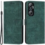 INORCO Za Infinix Hot 20 4G usnjena torbica za telefon na dotik s črtami in natisnjenim ovitkom s stojalom denarnica, (22036809) Cene