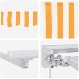  Ručni okvir tende s LED-ima Žuta i bijela 3 x 2 m | shoptok.hr