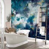  Foto tapeta - Stormy ocean - abstract blue composition in watercolour style 400x280 Vodootporna | shoptok.hr