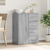 vidaXL Komoda siva sonoma 59x39x80 cm inženirski les | Shoptok.si