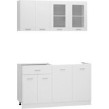  Set kuhinjskih ormarića od 4 dijela "Lyon" od bijelog inženjerskog drva | shoptok.hr