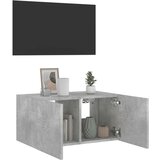 TV ormarić s LED svjetlima siva boja betona 60x35x31 cm | shoptok.hr