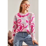 Bianco Lucci Women's Patterned Knitwear Sweater Cene