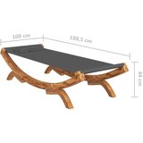  Vrtni ležaj 100x188,5x44 cm od masivnog savijenog drva antracit | shoptok.hr