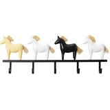 KARE Čiviluk Horse Riding, 63 cm, Crni Cene