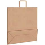 Papirnate vrećice 250 kom s ručkama smeđe 45x17x48 cm | shoptok.hr