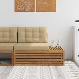 Vanjski krajnji kauč 3 Komad Prirodna i bež 115 x 83 x 73 cm | shoptok.hr