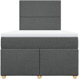  box spring s madracem tamnosivi 120 x 190 cm tkanina | shoptok.hr