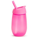 Munchkin Simple Clean dječja bočica sa slamkom Pink 12 m+ 296 ml | shoptok.hr