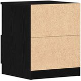 vidaXL Noćni ormarić Set od 2 Crni hrast Drvo 40x40x50 cm Noćni stolić | shoptok.hr