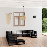 Maison Chic Seti vrtnega pohištva - Vrtna garnitura - Vrtni pohištvo set 11-delna trdna borovina, (21819912) | Shoptok.si