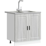  Kuhinjski ormarić za sudoper Porto 2 pcs Siva Konstruirano drvo | shoptok.hr