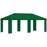 vidaXL Vrtna paviljon 6 x 3 m Zelena Poliester in jeklo 190, (5000218993) | Shoptok.si